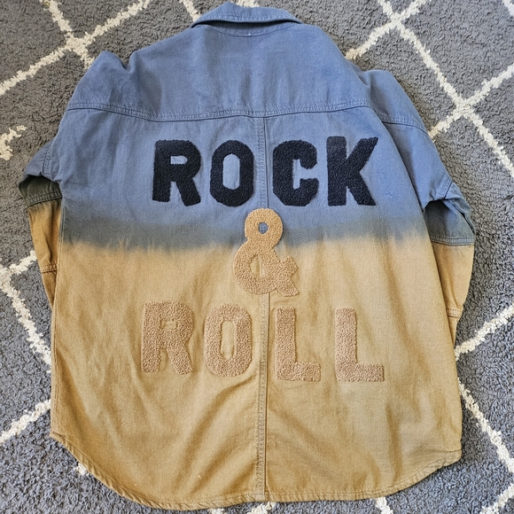 Elan Tops - Elan Rock & Roll Button Down Top or Shacket